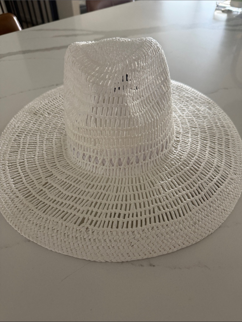 Wyeth White Woven Sun Hat